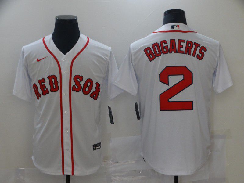 Men Boston Red Sox #2 Bogaerts White Game Nike 2021 MLB Jersey->boston red sox->MLB Jersey
